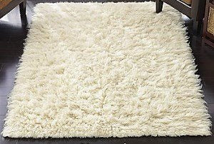 Rugs & Stuff Tapis Flokati Tapis grec à poil long Couleur ivoire 1500 g/m² 4 tailles disponibles, Laine, beige, 140 x 200 cm