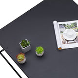 IDIMEX Table Basse HILAR Table de Salon Grande Table d'appoint Design Retro Vintage Industriel, Plateau carré de 80 x 80 cm en métal laqué Noir