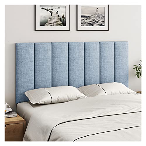 ZOUTYI Têtes de lit rembourrées en Tissu de Lin, Panneaux muraux rembourrés Autocollants pour lit Double, lit Queen, Chambre d ZOUTYI Têtes de lit rembourrées en Tissu de Lin, Panneaux muraux rembourrés Autocollants pour lit Double, lit Queen, Chambre d'enfant, Lot de 7 Panneaux de 7,9