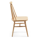 Kave Home - Chaise Tressia en Bois Massif de Caoutchouc