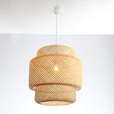 LUSSIOL Luminaire, suspension Halong diam. 52, bambou naturel, 60W