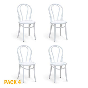 Pack 4 Chaises Martina Blanc