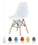 Lot de 4 chaises au Design Moderne de Style scandinave, Lia par MCC (Blanc)