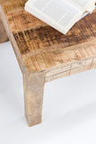 FineBuy Table Basse Bois Massif Mangue Table de Salon 110 x 47 x 60 cm | Table d'appoint Style Maison de Campagne | Meubles en Bois Naturel | Table en Bois Massif Meubles en Bois Massif