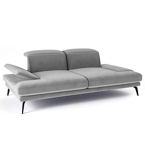 Siblo Canape 2 Places - Deli 2 Collection Meubles de Salon - Confortable Canapé Convertible - Canapé 2 Places - Gris - 215x112x83 cm Siblo Canape 2 Places - Deli 2 Collection Meubles de Salon - Confortable Canapé Convertible - Canapé 2 Places - Gris - 215x112x83 cm