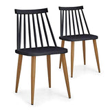 Paris Prix - Lot De 2 Chaises Scandinaves Estelle 77cm Noir