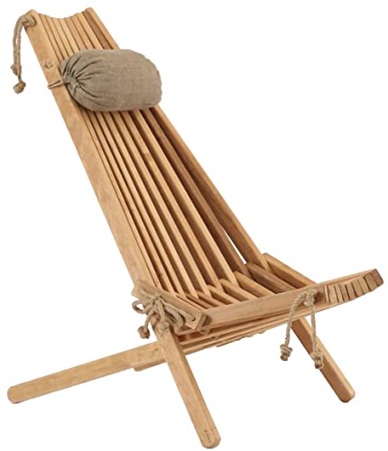 Chilienne en Bois EcoChair (Coussin Offert) Aulne Beige