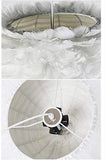 1yess Plume de la Lampe Nordique Chambre Natural Ended Moderne Simple Salle à Manger Chambre créative Plume de la Lampe (Couleur : Blanc, Taille : 60 x 60 cm) (Couleur : Blanc)