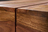 FineBuy Table Basse Bois Massif Sheesham Table de Salon 120 x 30 x 45 cm | Table d'appoint Style Maison de Campagne | Meubles en Bois Massif Naturel Table de Sofa |
