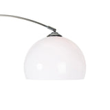 QAZQA arc-basic - Lampe arquée Moderne - 1 lumière - H 1700 mm - Chrome - Design,Moderne,Rétro - Éclairage intérieur - Salon