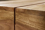 FineBuy Table Basse Bois Massif Acacia Table de Salon 120 x 30 x 45 cm | Table d'appoint Style Maison de Campagne | Meubles en Bois Naturel Table de Sofa | Table en Bois Massif Meubles en Bois Massif