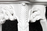 DuNord Design rétro Console Style Baroque Blanc Venezia