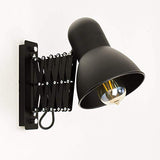 Lampe murale à enfiler Noir uni Métal E27 style loft Liseuse Lampe de Lecture Applique murale Bureau