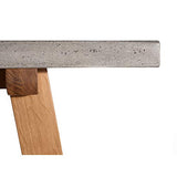 Macabane Console, Chene Clair/Beton, 115 x 38 x 77,5 cm