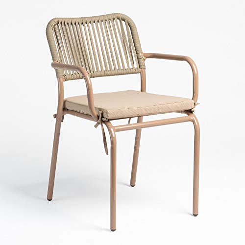 SKLUM Chaise de Jardin Empilable Arhiza Brun Moka SKLUM Chaise de Jardin Empilable Arhiza Brun Moka