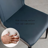 Chaise latérale de cuisine en cuir PU pour salon, cuisine, comptoir de salon, chaise ergonomique, pieds en métal en acier carbone robuste (couleur : rouge)