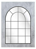 CustomGlass Miroir mural avec décoration personnalisée Modèle industriel moyen point