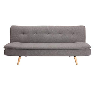 Miliboo Canapé Convertible scandinave 3 Places Gris foncé Senso