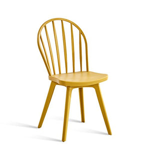 MMZ Moderne minimaliste style européen chaise à manger chaise à manger chaise Adulte dossier chaise nordique Creative Fashion Backstool (Color : Yellow)