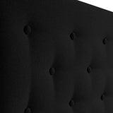 marcKonfort Tête de lit Oslo 160X100 cm, capitonnée Tissu Anthracite, Épaisseur Totale de 8 cm