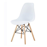 Lot de 4 chaises au Design Moderne de Style scandinave, Lia par MCC (Blanc)