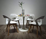Ensemble de quatre chaises modernes en plastique de style scandinave dans une variété de couleurs pour une utilisation dans les salons, salles à manger, bureaux, salles de réunion et salles à manger