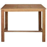 vidaXL Table de Bar Bois d'Acacia Massif 120x60x105 cm Table à Manger Cuisine