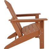 TecTake 800814 Chaise de Jardin Extérieur Design Adirondack Forme Ergonomique Résistant aux Intempéries Charge Max. 120 Kg – Diverses Couleurs (Marron)