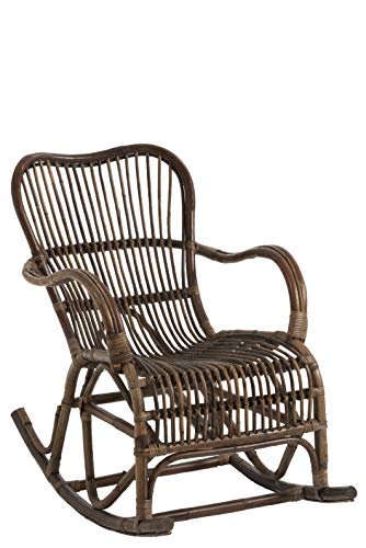 Rocking Chair ROTIN Marron (95x56x86cm) JOLIPA JLINE 91336