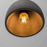 KOSILUM - Suspension béton ciment gris - Exo - Lumière Blanc Chaud Eclairage Salon Chambre Cuisine Couloir - 1 x 60W - - E27 - IP20