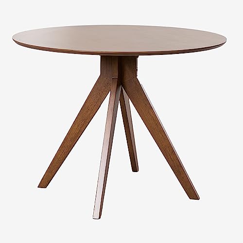 SKLUM Table à Manger Ronde en Bois (Ø100 cm) Sekiz Bois Foncé SKLUM Table à Manger Ronde en Bois (Ø100 cm) Sekiz Bois Foncé