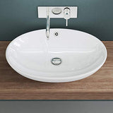 Lavabo Vasque à Poser Blanc 63cm Lave Main Sogood Bruxelles306 63x42x15,5cm