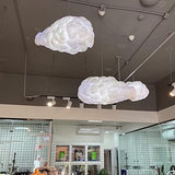 Créatif 3D Nuage Pendentif Lumière PVC Coton Nuage Abat-Jour Lustre Nuage Plafonnier Plafonnier Pour Salle À Manger, Salon, Centre Commercial