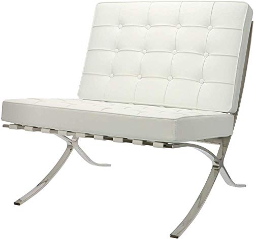 Meubles de salon Fauteuil de veau Chaise et imitation Chaise en cuir en cuir de chaises, chaise longue, chaise longue,White