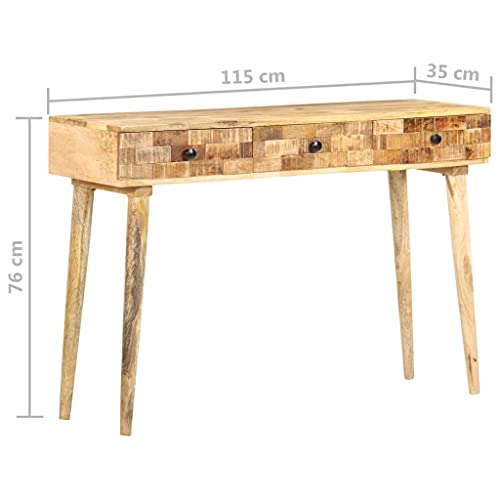 Table Console En Verre Trempé Transparent - 160x35x75.5 Cm, Avec étagère, Acier Laqué