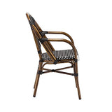 Fauteuil bistrot LUCA en polyrotin