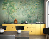 Tapeko Papier Peint Panoramique Nature 260x180 cm style 3D Forêt Feuillage des Arbres Nature Papier Peint intissé Couleurs Douces pour Chambre Salon Décoration Murale u78448v1