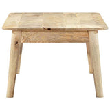 Tidyard Table Basse en Bois de Manguier Massif Style Industriel 115 x 60 x 40 cm