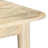 Tidyard Table Basse en Bois de Manguier Massif Style Industriel 115 x 60 x 40 cm