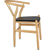 TecTake 800776 Lot de 4 Chaises Salle à Manger Cuisine Design, Cadre et Pieds en Bois, Embouts en Plastique pour protéger Le Sol - diverses Couleurs au Choix - (Naturelle | No. 403525)