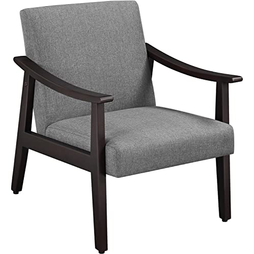 Yaheetech Fauteuil de Salon Confortable Fauteuil Chaise Cadre Métal pour Salon Chambre Salle de Séjour Bureau Intérieur Yaheetech Fauteuil de Salon Confortable Fauteuil Chaise Cadre Métal pour Salon Chambre Salle de Séjour Bureau Intérieur