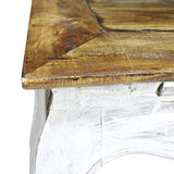 Tuduo Table latérale en Bois Massif de récupération 50 x 50 x 35 cm Design Unique, Moderne et élégante Table Console entrée