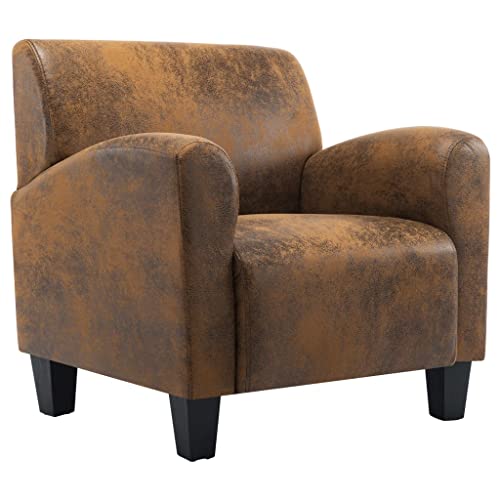 vidaXL Chaise Fauteuil de Salon Chaise de Salle de Séjour Siège de Bureau Maison Chaise de Chambre à Coucher Intérieur Similicuir Daim vidaXL Chaise Fauteuil de Salon Chaise de Salle de Séjour Siège de Bureau Maison Chaise de Chambre à Coucher Intérieur Similicuir Daim