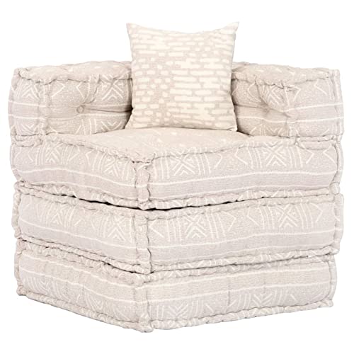 Canapé confortable - Pouf modulaire à 2 places Patchwork Tissu