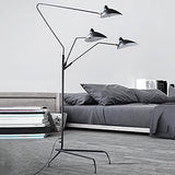 GYCS Lampadaires Nordiques Simples Serge MOUILLE Lampe Design Lampes sur Pied de Salon Support de Lampe en Aluminium Lampadaire de Chambre à Coucher (Couleur de l'abat-Jour : 1 tête) (1 tête)