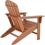TecTake 800814 Chaise de Jardin Extérieur Design Adirondack Forme Ergonomique Résistant aux Intempéries Charge Max. 120 Kg – Diverses Couleurs (Marron)