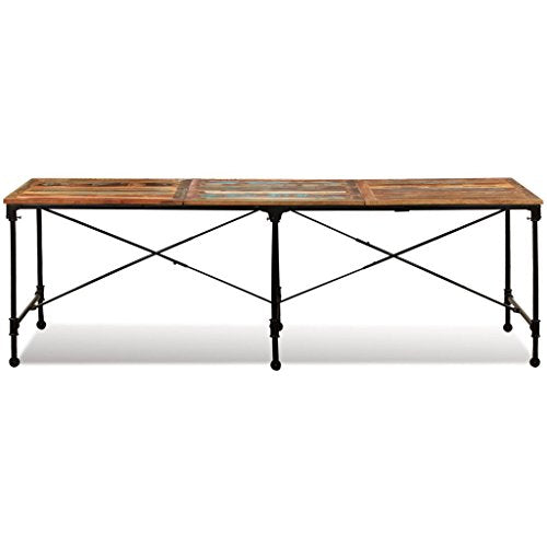 Wakects Bureau de Cuisine, Table de Salle à Manger, roulettes de Table en Bois, Style Industriel pour Restaurant, Maison Wakects Bureau de Cuisine, Table de Salle à Manger, roulettes de Table en Bois, Style Industriel pour Restaurant, Maison