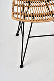 animal-design Vivi (60003) Chaise en Osier tressée Design Moderne Salle à Manger Cuisine Bistro Balcon Terrasse
