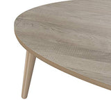 Marque Amazon - Movian - Table basse ovale Adour Modern, 55 x 110 x 39, Effet Chêne