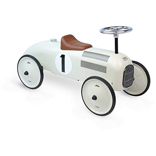 Vilac - 1102 - Voiture de Course - Porteur Métal - Nacré - Véhicule pour Enfants